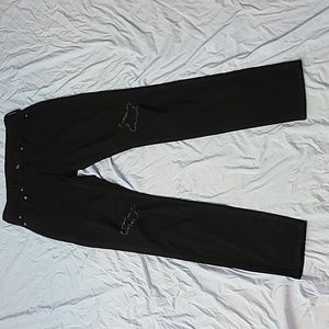 Abercombie Black Distressed Jeans